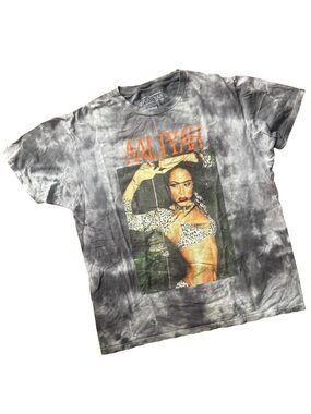 Ripple Junction Gray Aaliyah Logo Tee